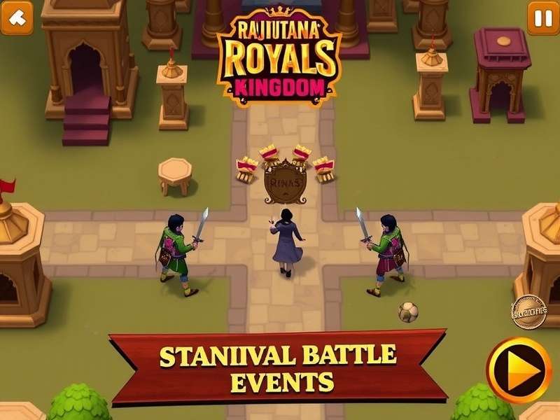 Rajputana Royals Kingdom Quest gameplay screenshot showing strategic battle